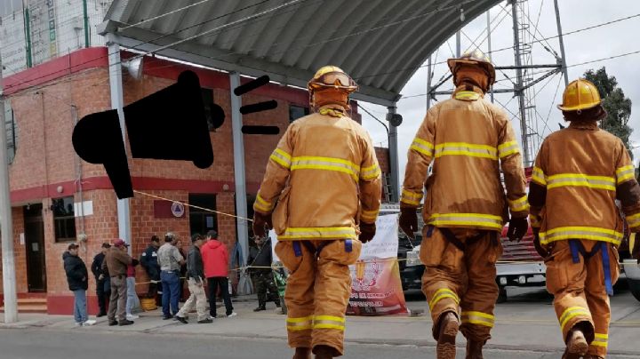 Bomberos en Ciudad Sahagún exigen mejores salarios, "queremos que se nos reconozca"