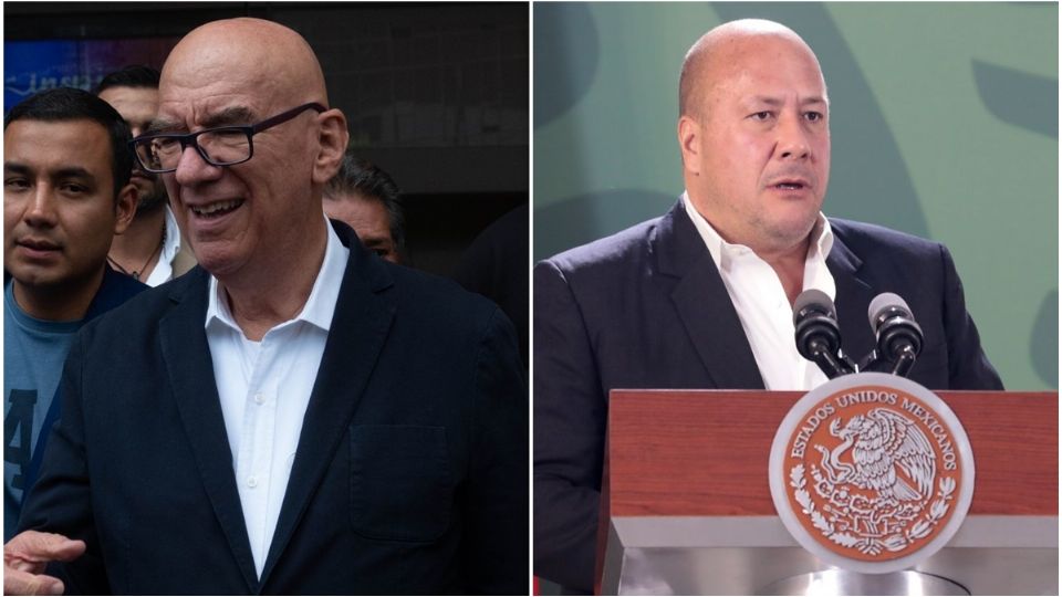 Dante Delgado, dirigente nacional de MC; y Enrique Alfaro, gobernador de Jalisco