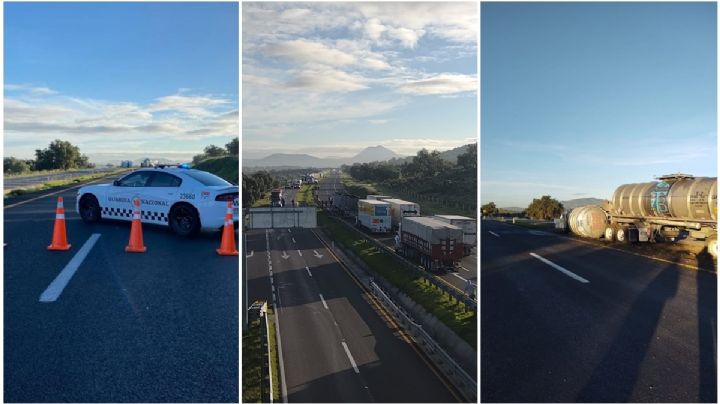 México-Tulancingo: vuelca pipa con combustible para aviones | VIDEO