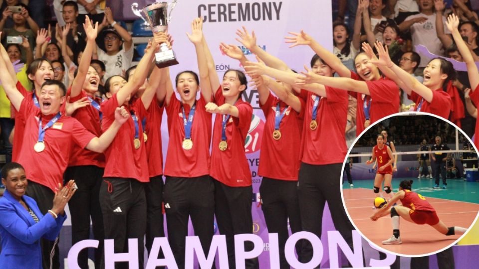 La Selección de China es la campeona del Mundial de Voleibol Femenil Sub-21.
