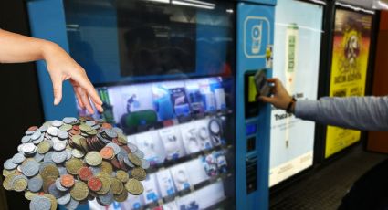 ¡Aguas! Esta máquina expendedora en Pachuca da cambio en monedas de plástico | FOTOS