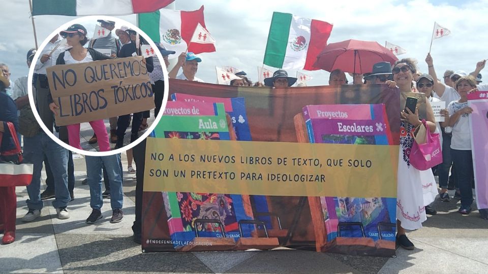 Marcha en Veracruz por libros de textos gratuitos