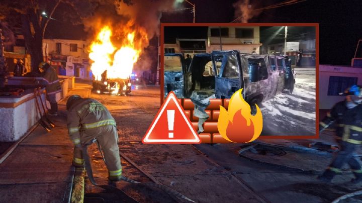 Incendio de camioneta huachicolera en Pachuquilla, alerta a bomberos I Fotos