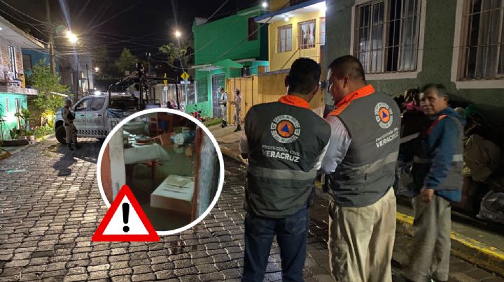 La Isleta, colonia más afectada de Xalapa tras fuertes lluvias