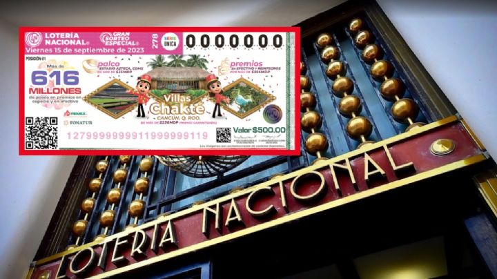 ¿Ya tienes tu "cachito" de Lotería Nacional? Este es el premio del 15 de septiembre