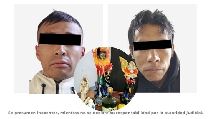 Desarticulan punto de narcomenudeo en Tizayuca, tenían altar a la Santa Muerte