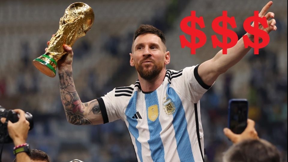 La increíble cantidad que piden por una figura autografiada de Messi del Mundial
