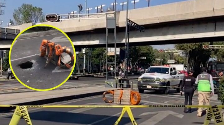 Este es el nuevo socavón en la CDMX, ahora en la alcaldía Iztacalco