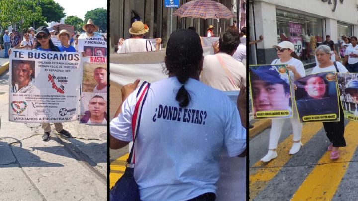 ¡Hasta encontrarlos! Marchan en Veracruz por desaparecidos