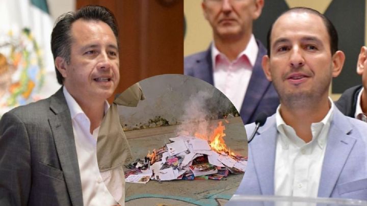 Cuitláhuac compara a Marko Cortés con Hitler por "incitar" quema de libros en Veracruz