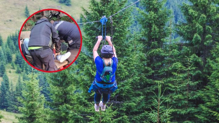 Accidente en tirolesa de Huasca deja 3 menores lesionados