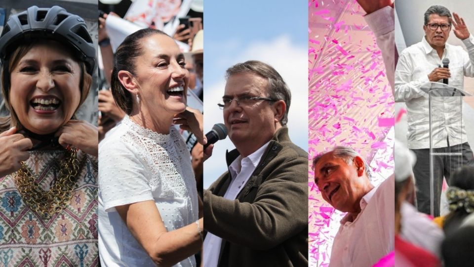 Claudia Sheinbaum estuvo en Sonora, Adán Augusto López en el Estado de México, Marcelo Ebrard y Ricardo Monreal en distintos puntos de la Ciudad de México