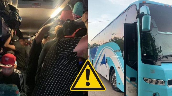 126 migrantes viajaban hacinados en autobús turístico al sur de Veracruz