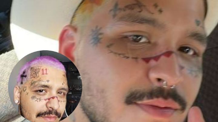 FOTO: Así quedó el rostro de Christian Nodal tras eliminarse los tatuajes