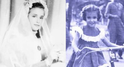 Así se veía Lucía Méndez cuando era una niña y vivía en León. Fotos inéditas