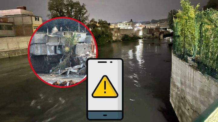 Alerta amarilla: Lluvia derrumba construcción a orillas del Río Tula