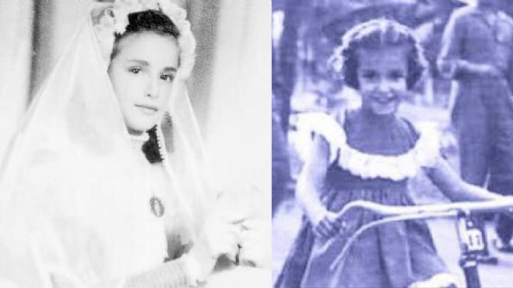 Así se veía Lucía Méndez cuando era una niña y vivía en León. Fotos inéditas