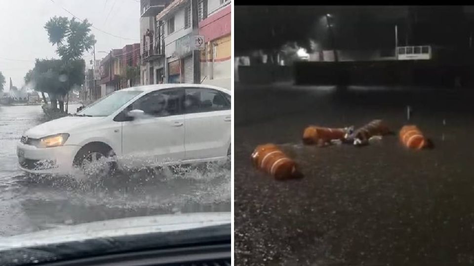 Tarde y noche ayer de lluvias en Yuriria.