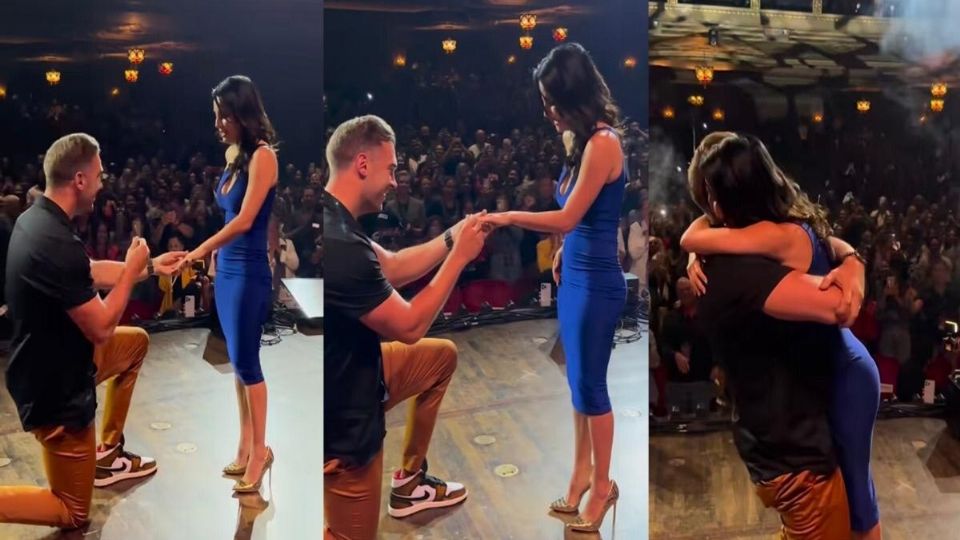 En el video, se puede ver cómo Lewis se arrodilla ante Martha y le entrega un anillo durante una de sus presentaciones en Columbus, Ohio.