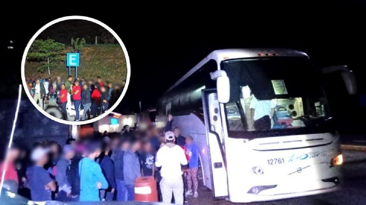 Hallan a 178 migrantes en caseta de Veracruz; detienen a 3 presuntos polleros