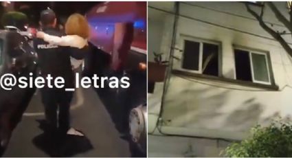 VIDEO: Así fue el rescate de una madre e hijo de un incendio en la Del Valle