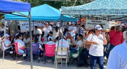 Tras una semana de paro, maestros se plantan en Palacio de Gobierno de Tamaulipas