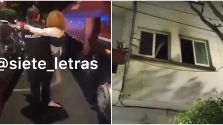 VIDEO: Así fue el rescate de una madre e hijo de un incendio en la Del Valle