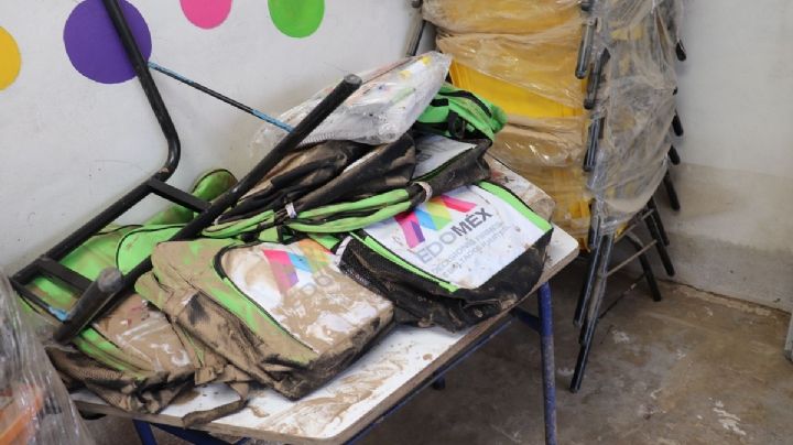 Escuela dañada por lluvias en Edomex recibirá apoyo para reconstrucción