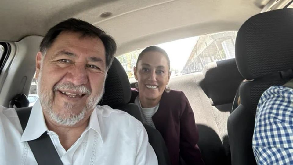 Gerardo Fernández Noroña y Claudia Sheinbaum