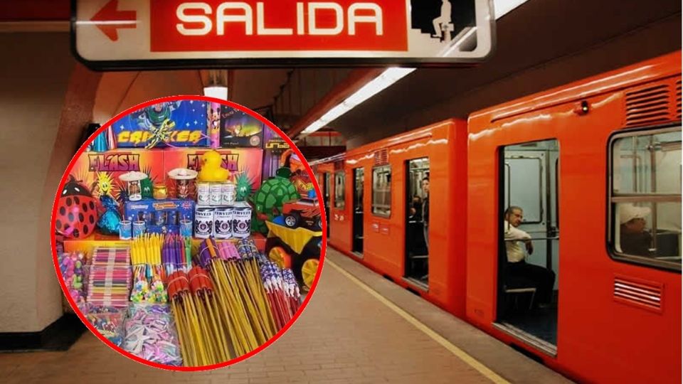 Metro CDMX: Decomisan 98 kilos de pirotecnia en estaciones del Metro