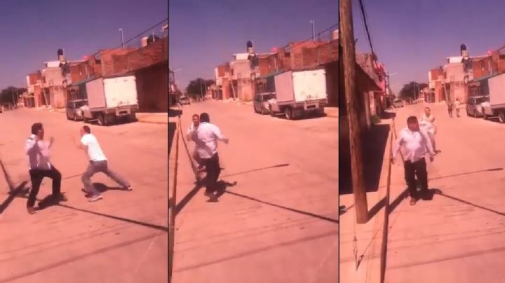 VIDEO | Así arreglan sus diferencias 2 choferes: ¡pacíficamente a golpes!