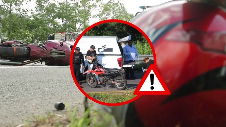 Identifican a los dos motociclistas fallecidos en accidente en Amatlán, Veracruz