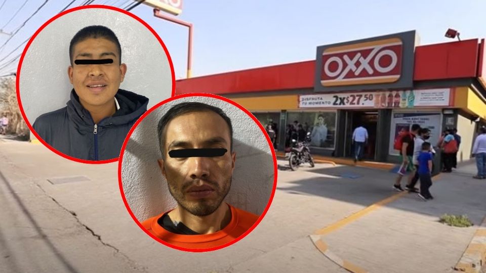 Caen ladrones de OXXOs en Edomex