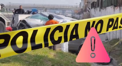 Accidente México-Pachuca: Conductor muere al chocar contra muro de contención