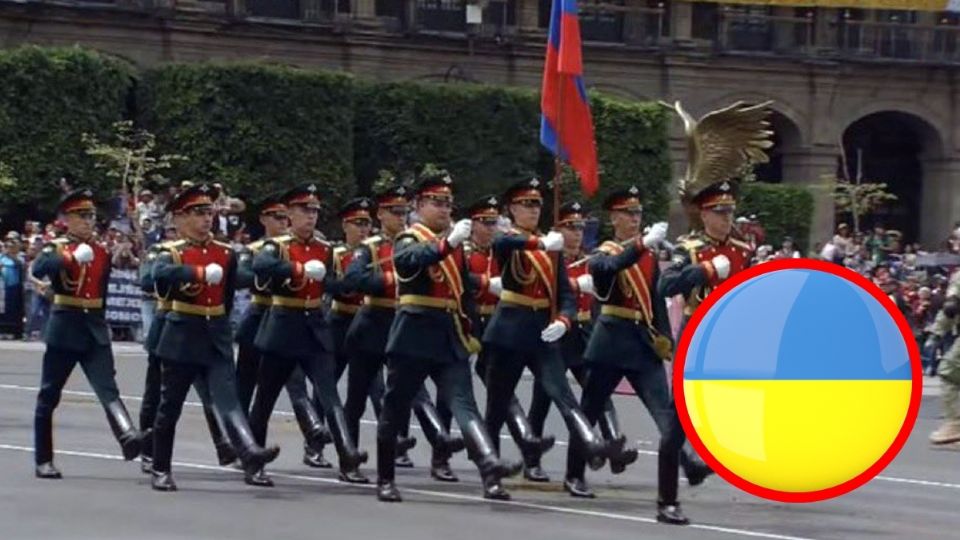 Ejército ruso en el desfile del 16 de septiembre por la Independencia de México.
