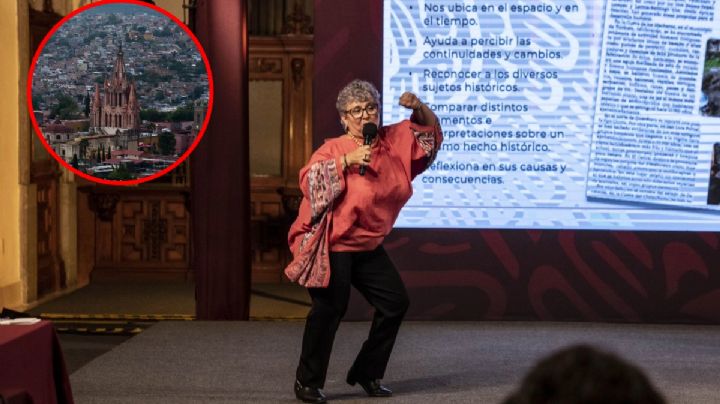 La maestra bailadora de la mañanera vive en San Miguel de Allende
