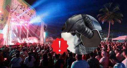 Se registra robo masivo de celulares durante concierto en Costa Esmeralda Fest