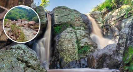 La Cascada de Piñícuaro en Moroleón que revive cada temporada de lluvias