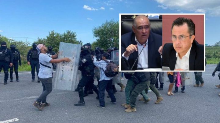 Julen Rementería acusa a Cuitláhuac por uso de antimotines contra manifestantes de Naranjos