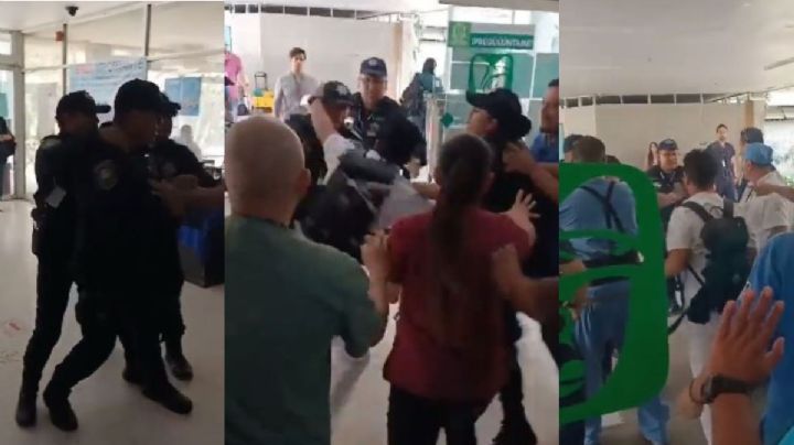 Médicos vs. Policías: se arma trifulca dentro de hospital en Guadalajara