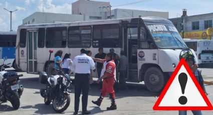 Mujer de la tercera edad es atropellada por camión urbano en Boca del Río