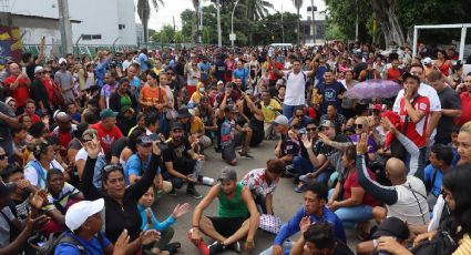 ¡Queremos permisos!: gritan miles de migrantes en Tapachula