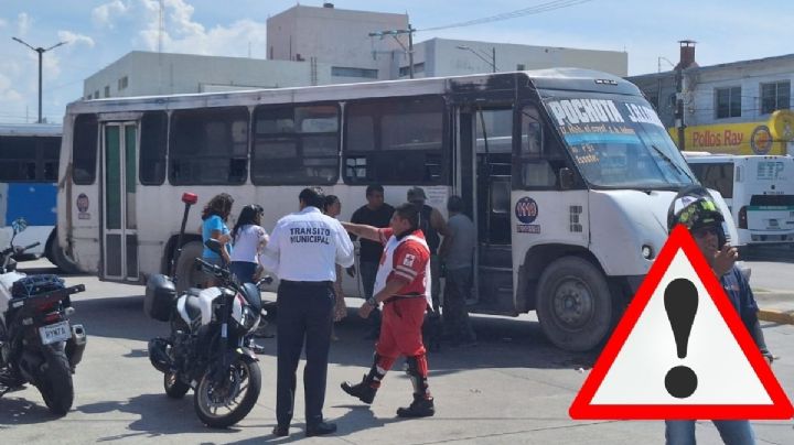 Mujer de la tercera edad es atropellada por camión urbano en Boca del Río