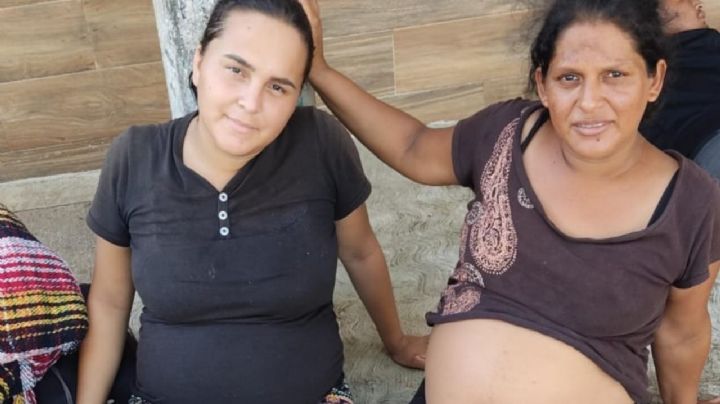 Embarazadas y hartas de la pobreza, Jessica y María recorren a pie ruta migrante por Veracruz