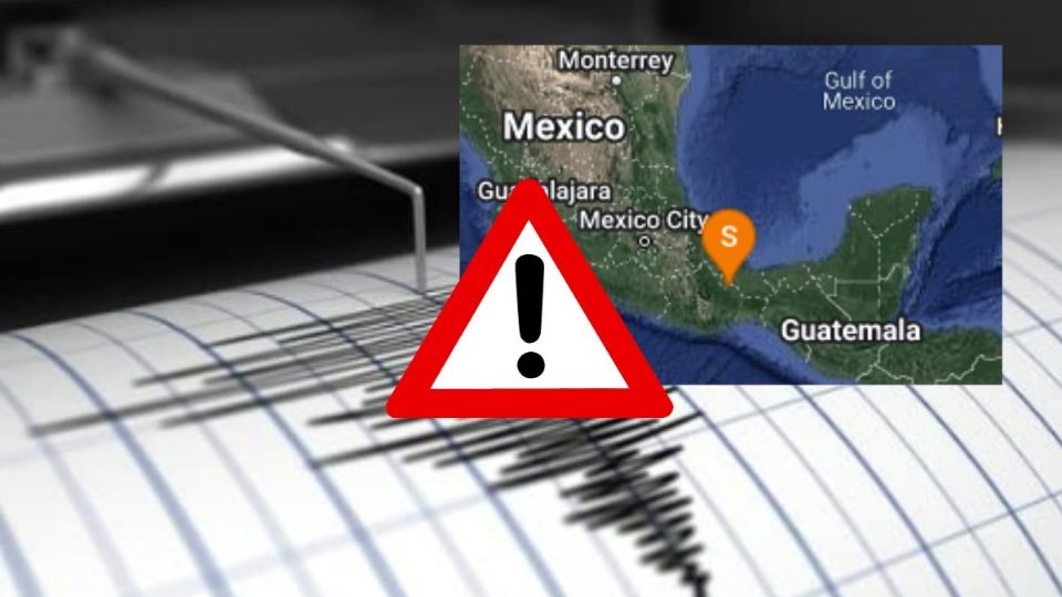 En el sur de Veracruz se registró un sismo de 4.4 grados
