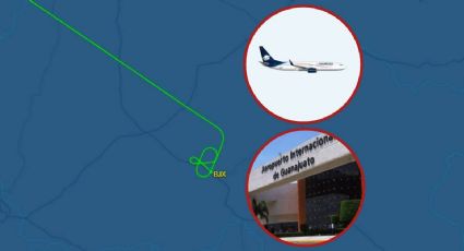 Avión de Aeroméxico aterriza de emergencia en aeropuerto de Guanajuato