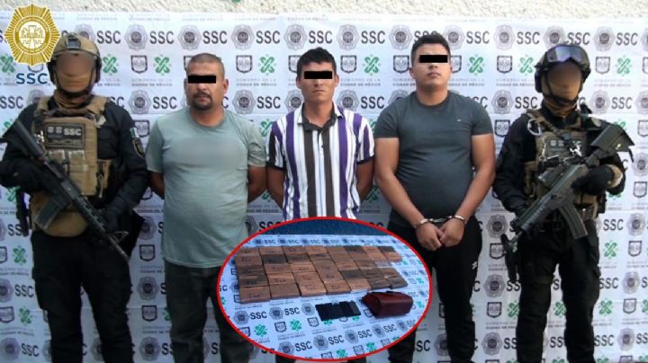 Narcotráfico en CDMX: Caen 3 sujetos con 37 pacas de cocaína en Iztacalco