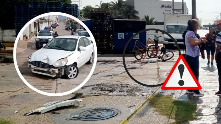 Pareja paseaba en triciclo en Coatzacoalcos y fueron atropellados; mujer murió