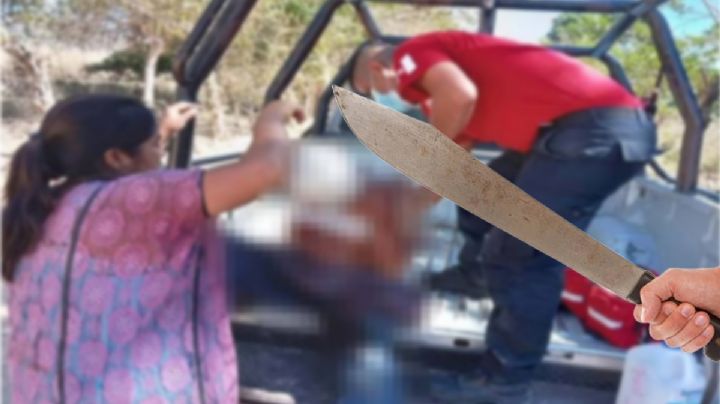 Exdelegado en Huazalingo saca un machete y ataca a compañero de copas
