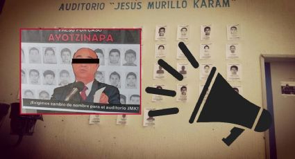 Estudiantes logran que retiren nombre Jesús Murillo Karam de auditorio en Ichsu